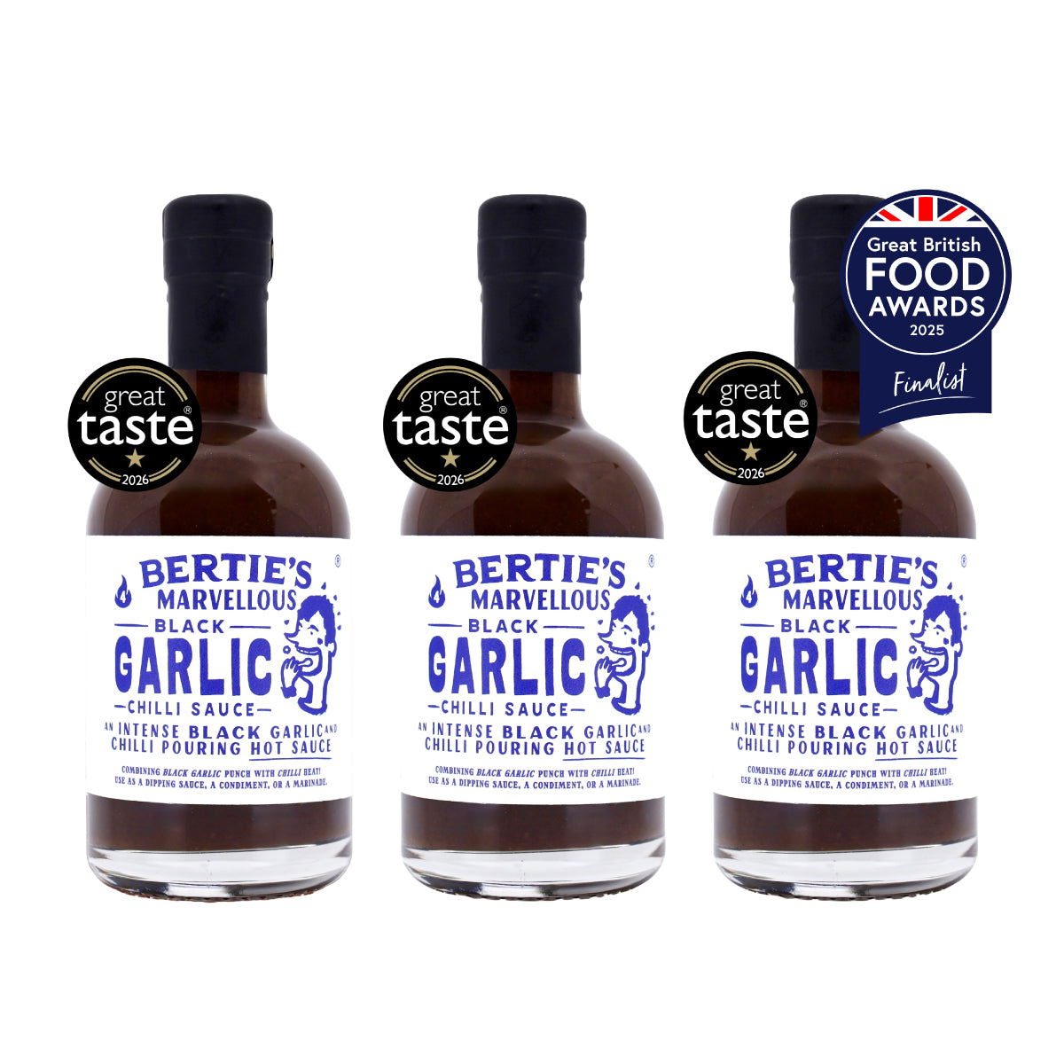 Black Garlic Chilli Sauce 3 Pack