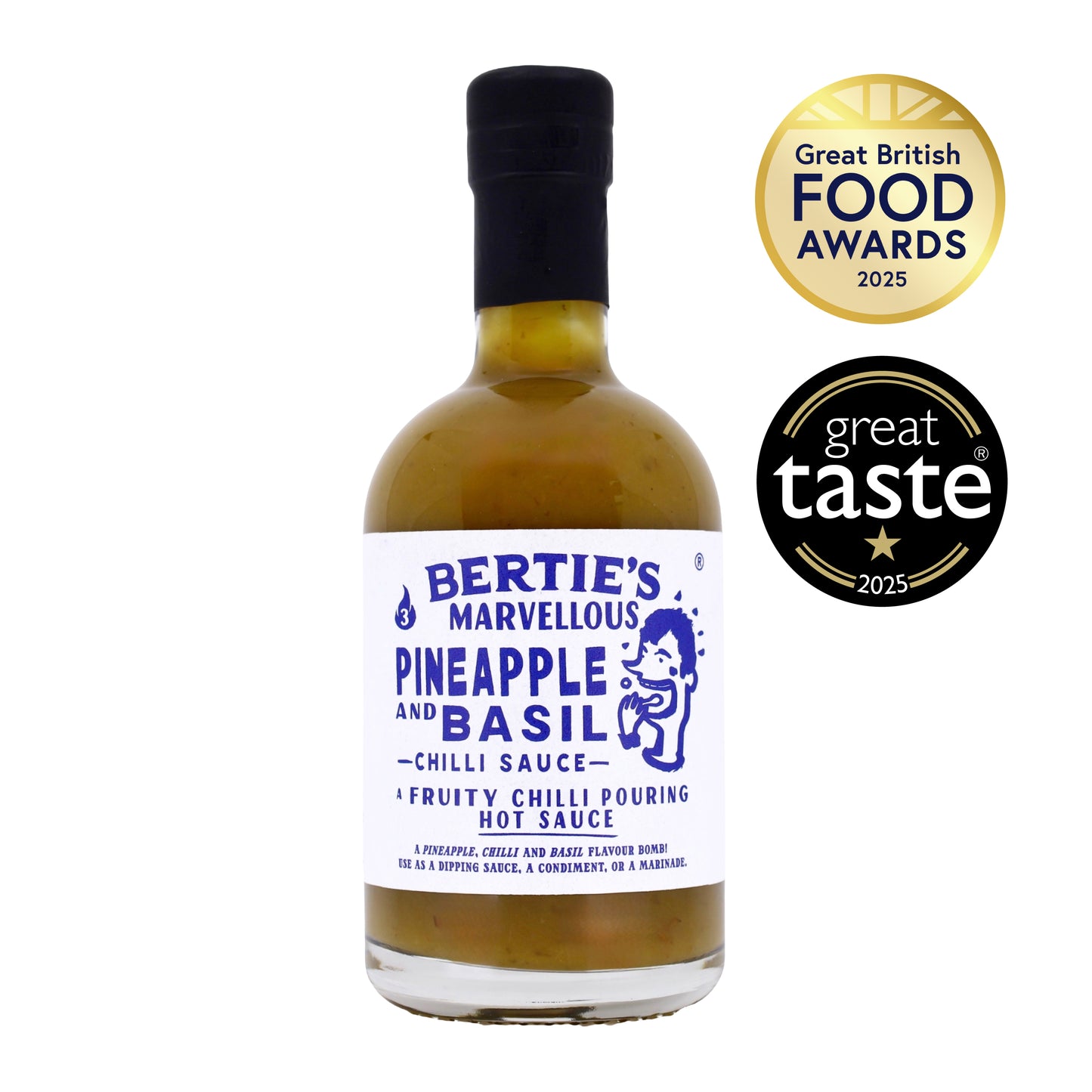 Bertie's Marvellous Pineapple and Basil Chilli Sauce