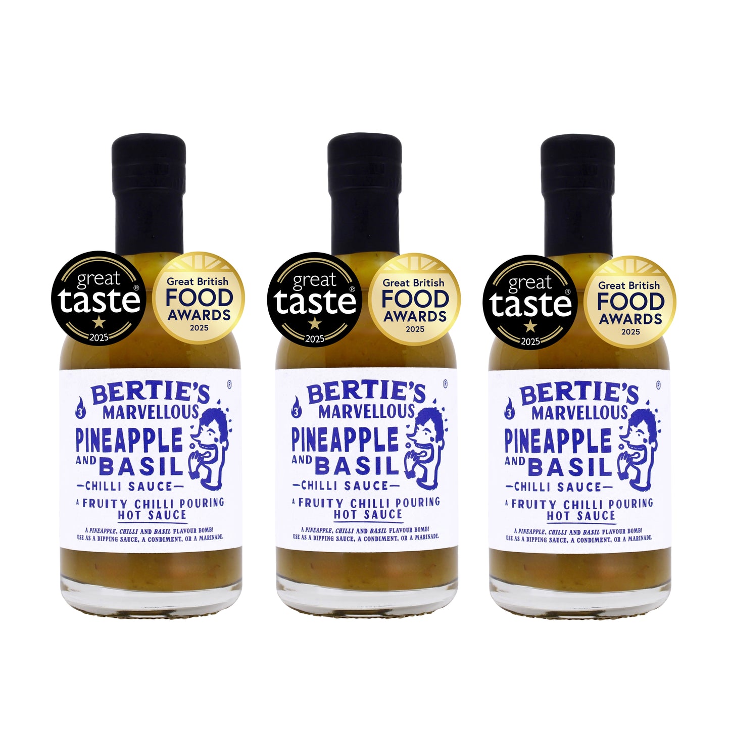 Pineapple & Basil Chilli Sauce 3 Pack