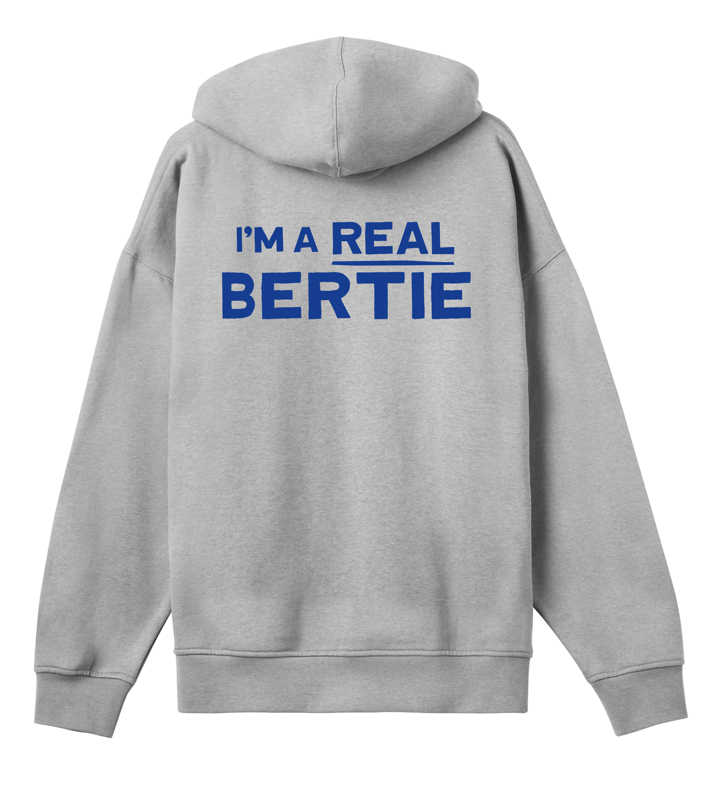Bertie's Marvellous 'I'm A Real Bertie' Boxy Mens Hoodie