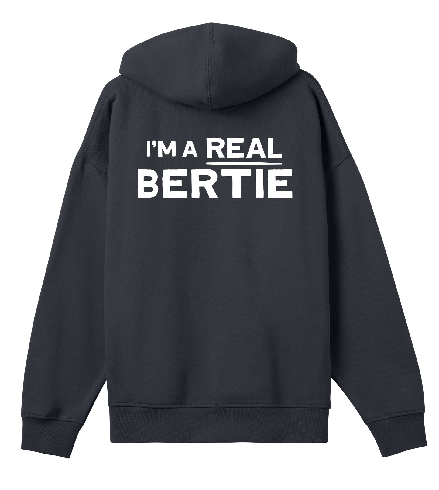 Bertie's Marvellous 'I'm A Real Bertie' Boxy Mens Hoodie