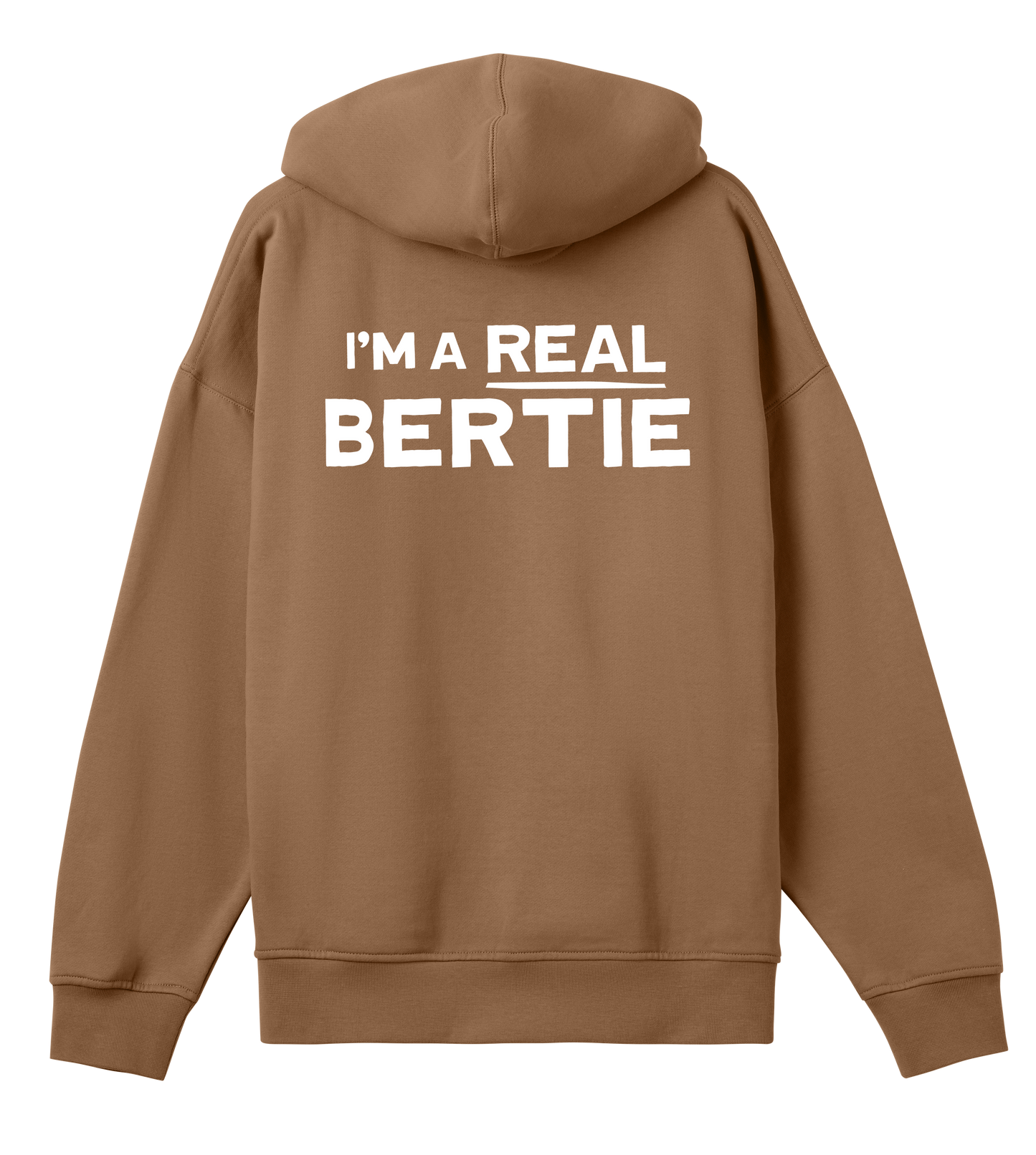Bertie's Marvellous 'I'm A Real Bertie' Boxy Mens Hoodie